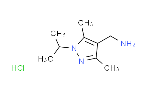 CAS No. 1559063-98-7, [(1-isopropyl-3,5-dimethyl-1H-pyrazol-4-yl)methyl]amine hydrochloride