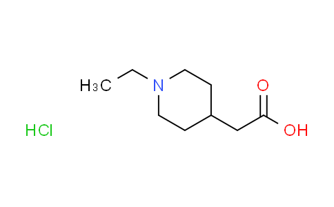 CAS No. 1185412-62-7, (1-ethyl-4-piperidinyl)acetic acid hydrochloride