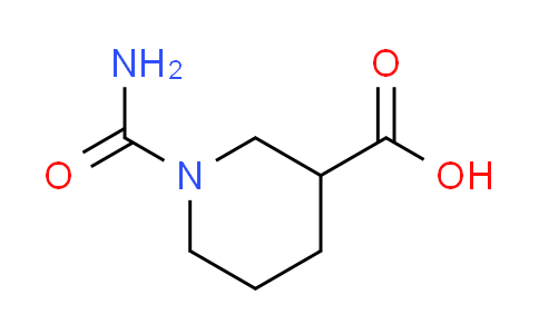 CAS No. 871478-82-9, 1-(aminocarbonyl)-3-piperidinecarboxylic acid