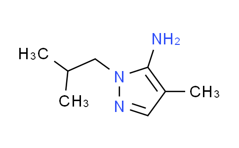 CAS No. 3702-15-6, 1-isobutyl-4-methyl-1H-pyrazol-5-amine