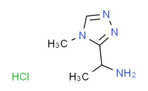 CAS No. 1559059-85-6, [1-(4-methyl-4H-1,2,4-triazol-3-yl)ethyl]amine hydrochloride