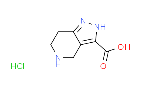 CAS No. 1242339-11-2, 4,5,6,7-tetrahydro-2H-pyrazolo[4,3-c]pyridine-3-carboxylic acid hydrochloride