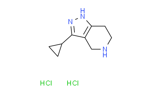 CAS No. 1559064-00-4, 3-cyclopropyl-4,5,6,7-tetrahydro-1H-pyrazolo[4,3-c]pyridine dihydrochloride