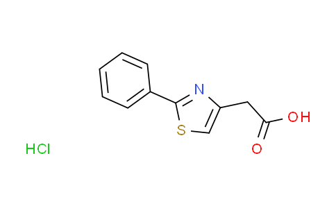 CAS No. 857998-13-1, (2-phenyl-1,3-thiazol-4-yl)acetic acid hydrochloride