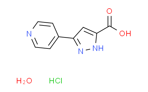3-(4-pyridinyl)-1H-pyrazole-5-carboxylic acid hydrochloride hydrate