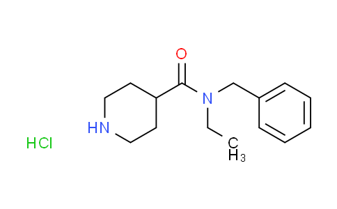 CAS No. 6308-67-4, N-benzyl-N-ethyl-4-piperidinecarboxamide hydrochloride