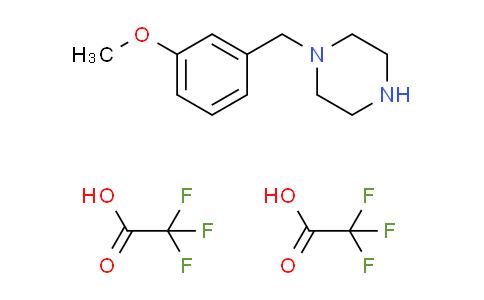 CAS No. 1185004-39-0, 1-(3-methoxybenzyl)piperazine bis(trifluoroacetate)