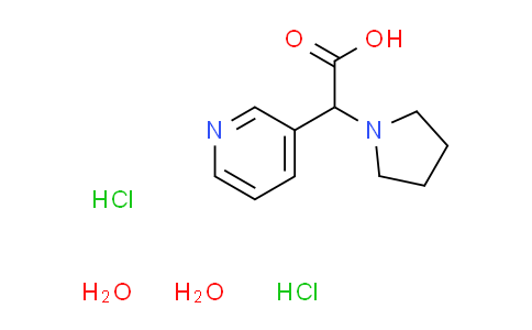 3-pyridinyl(1-pyrrolidinyl)acetic acid dihydrochloride dihydrate