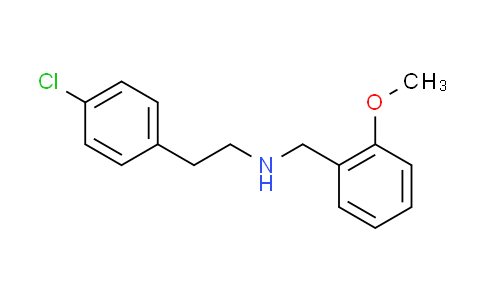 CAS No. 625408-34-6, 2-(4-chlorophenyl)-N-(2-methoxybenzyl)ethanamine