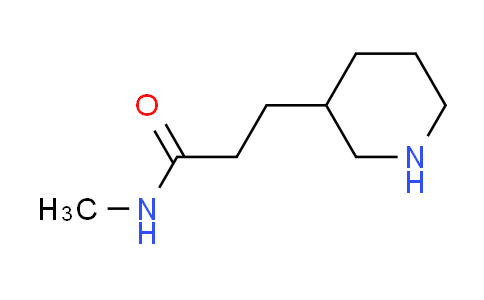 CAS No. 1248003-32-8, N-methyl-3-(3-piperidinyl)propanamide