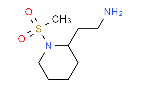 CAS No. 1018307-27-1, 2-[1-(methylsulfonyl)-2-piperidinyl]ethanamine