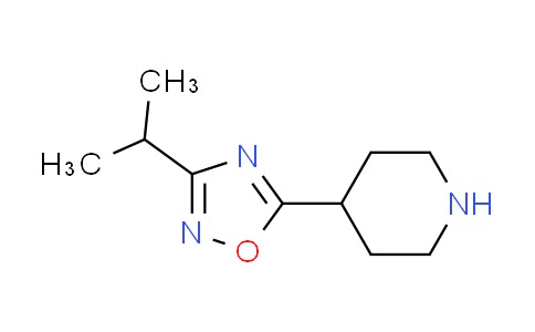 CAS No. 733748-92-0, 4-(3-isopropyl-1,2,4-oxadiazol-5-yl)piperidine