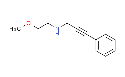 CAS No. 889949-89-7, (2-methoxyethyl)(3-phenyl-2-propyn-1-yl)amine