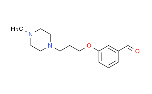 CAS No. 198271-58-8, 3-[3-(4-methyl-1-piperazinyl)propoxy]benzaldehyde