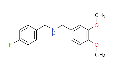 CAS No. 346694-18-6, (3,4-dimethoxybenzyl)(4-fluorobenzyl)amine