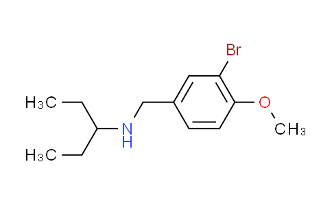 CAS No. 355815-59-7, (3-bromo-4-methoxybenzyl)(1-ethylpropyl)amine