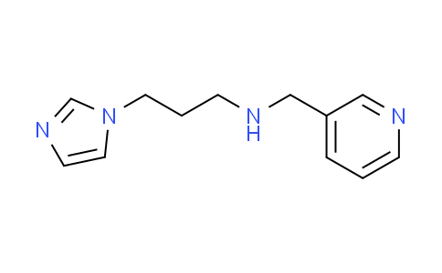 CAS No. 136469-91-5, 3-(1H-imidazol-1-yl)-N-(3-pyridinylmethyl)-1-propanamine