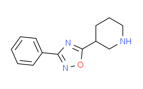CAS No. 851882-57-0, 3-(3-phenyl-1,2,4-oxadiazol-5-yl)piperidine