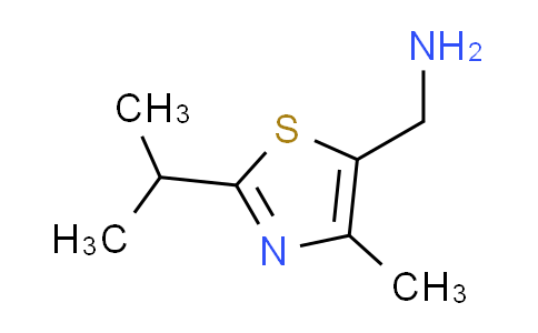 CAS No. 1119450-67-7, 1-(2-isopropyl-4-methyl-1,3-thiazol-5-yl)methanamine