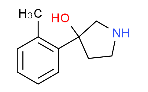 CAS No. 702630-29-3, 3-(2-methylphenyl)pyrrolidin-3-ol