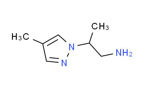 CAS No. 1170137-51-5, 2-(4-methyl-1H-pyrazol-1-yl)-1-propanamine