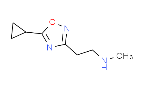 CAS No. 1227465-59-9, 2-(5-cyclopropyl-1,2,4-oxadiazol-3-yl)-N-methylethanamine
