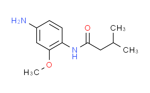 CAS No. 760204-87-3, N-(4-amino-2-methoxyphenyl)-3-methylbutanamide