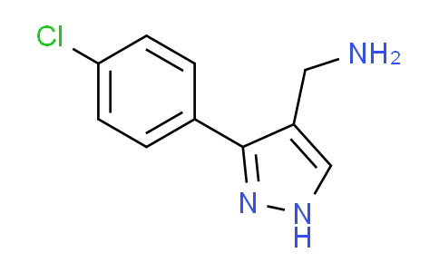 CAS No. 1020052-19-0, 1-[3-(4-chlorophenyl)-1H-pyrazol-4-yl]methanamine