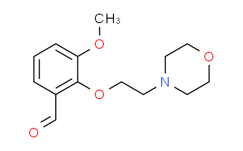 CAS No. 883546-13-2, 3-methoxy-2-[2-(4-morpholinyl)ethoxy]benzaldehyde