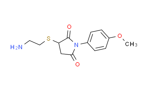 CAS No. 313379-18-9, 3-[(2-aminoethyl)thio]-1-(4-methoxyphenyl)pyrrolidine-2,5-dione