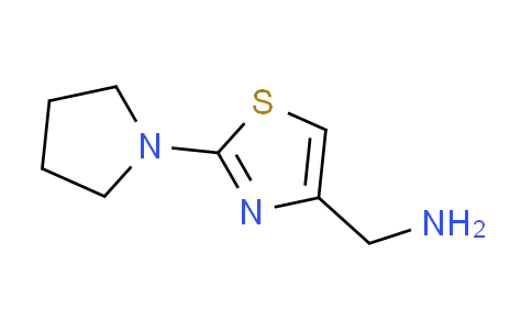 CAS No. 1209952-47-5, 1-[2-(1-pyrrolidinyl)-1,3-thiazol-4-yl]methanamine