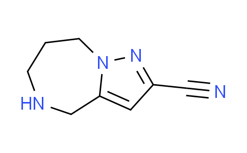 CAS No. 1209685-62-0, 5,6,7,8-tetrahydro-4H-pyrazolo[1,5-a][1,4]diazepine-2-carbonitrile
