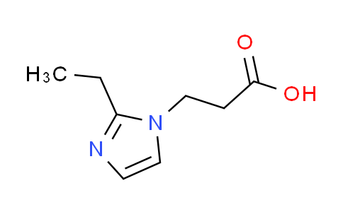 CAS No. 856437-78-0, 3-(2-ethyl-1H-imidazol-1-yl)propanoic acid