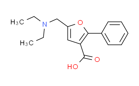 CAS No. 632296-54-9, 5-[(diethylamino)methyl]-2-phenyl-3-furoic acid
