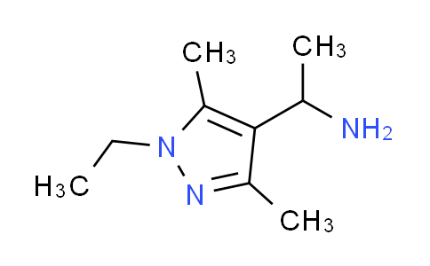 CAS No. 936940-41-9, 1-(1-ethyl-3,5-dimethyl-1H-pyrazol-4-yl)ethanamine