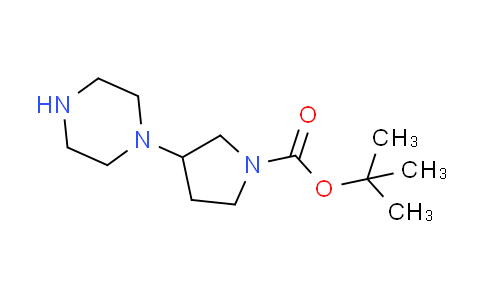 CAS No. 867265-71-2, tert-butyl 3-(1-piperazinyl)-1-pyrrolidinecarboxylate