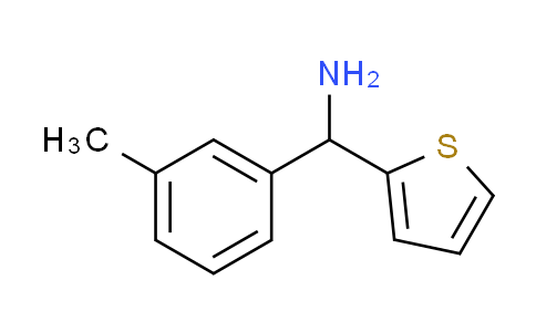 CAS No. 933684-20-9, 1-(3-methylphenyl)-1-(2-thienyl)methanamine