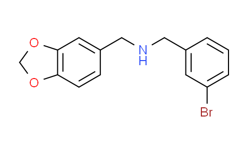 CAS No. 355814-90-3, (1,3-benzodioxol-5-ylmethyl)(3-bromobenzyl)amine