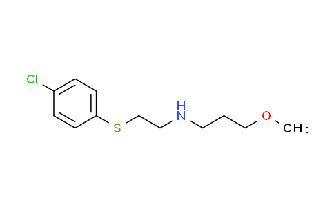 CAS No. 433950-30-2, N-{2-[(4-chlorophenyl)thio]ethyl}-3-methoxypropan-1-amine
