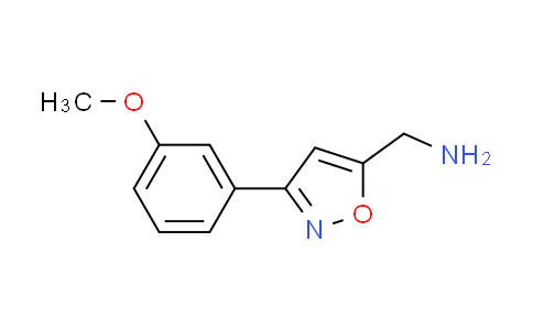 CAS No. 543713-42-4, 1-[3-(3-methoxyphenyl)-5-isoxazolyl]methanamine