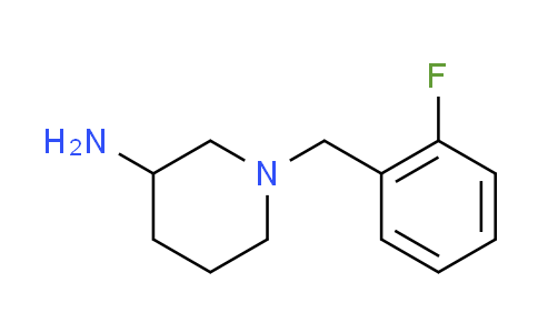 CAS No. 883530-84-5, 1-(2-fluorobenzyl)-3-piperidinamine