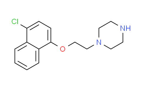 CAS No. 401801-98-7, 1-{2-[(4-chloro-1-naphthyl)oxy]ethyl}piperazine