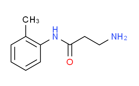 CAS No. 938515-43-6, N~1~-(2-methylphenyl)-beta-alaninamide