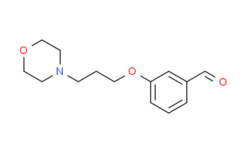 CAS No. 82625-44-3, 3-[3-(4-morpholinyl)propoxy]benzaldehyde