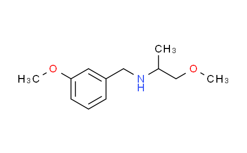 CAS No. 418777-08-9, (3-methoxybenzyl)(2-methoxy-1-methylethyl)amine