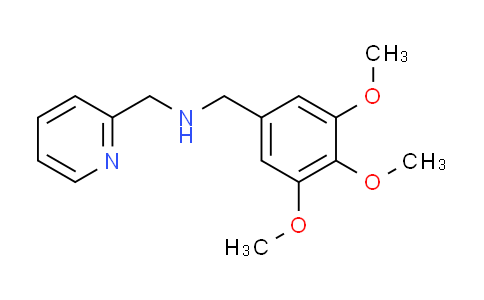 CAS No. 331970-80-0, (pyridin-2-ylmethyl)(3,4,5-trimethoxybenzyl)amine