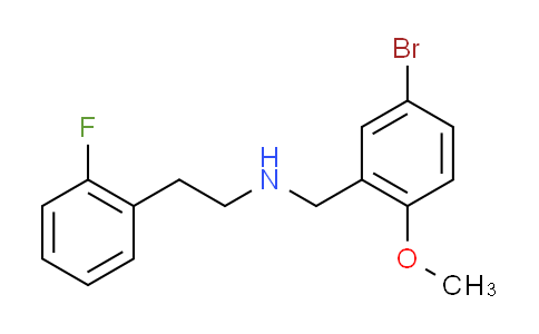 MC609752 | 353779-39-2 | (5-bromo-2-methoxybenzyl)[2-(2-fluorophenyl)ethyl]amine