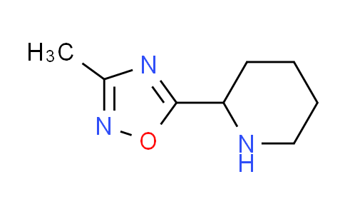 CAS No. 343246-64-0, 2-(3-methyl-1,2,4-oxadiazol-5-yl)piperidine