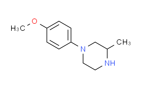 CAS No. 482308-72-5, 1-(4-methoxyphenyl)-3-methylpiperazine