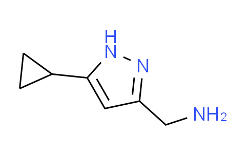 CAS No. 518064-13-6, 1-(5-cyclopropyl-1H-pyrazol-3-yl)methanamine